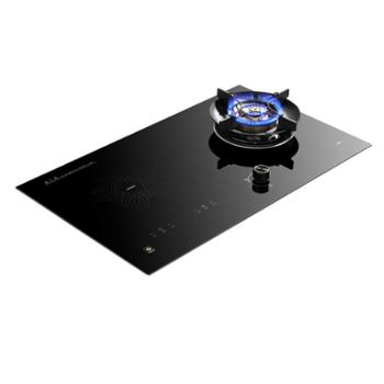 樱花/Sakura 5.0kW气电两用灶电磁炉2200KW功率左电右气两用猛火灶开孔680x380嵌入 4.5kW JZDT/Y-Q8202