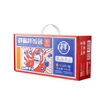 岳川酱坊 鲜椒拌饭酱礼盒 150g*4瓶