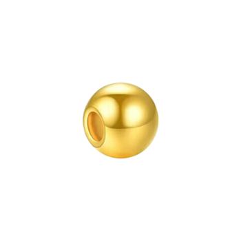周贝贝 黄金转运珠金珠金豆金条999足金 单颗光珠 YJJZ0002-1