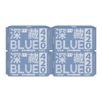 她研社深藏blue卫生巾夜用420mm4片*4包