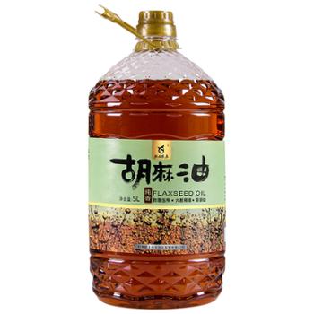 陇上农庄 纯香胡麻油 食用油 5L