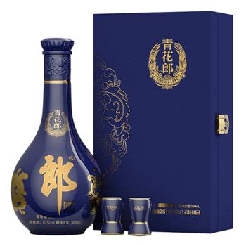 郎 青花郎单支礼盒 53度酱香型白酒 尊享版 500ml