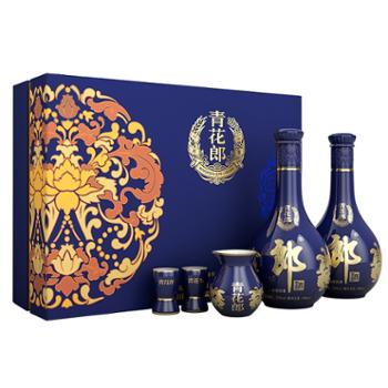 郎 青花郎双瓶礼盒 53度酱香型白酒庄园酱酒 500ml*2