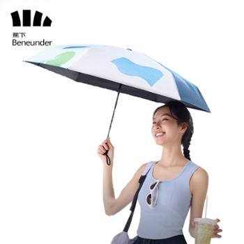 蕉下 五折黑胶晴雨两用伞 BM663 远山径