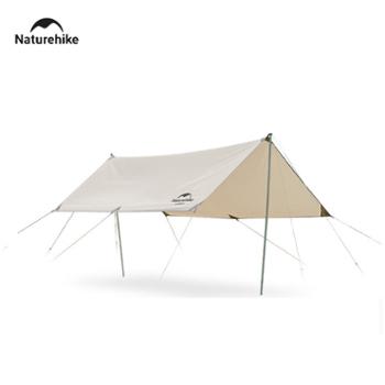 “Naturehike挪客 （硬山）多人天幕 -含天幕杆 流沙金（方形3*5米） NH20TM006”