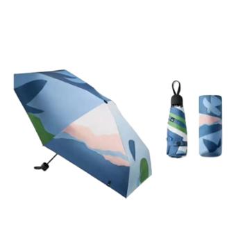 蕉下 五折黑胶晴雨两用伞 BM663 远山径