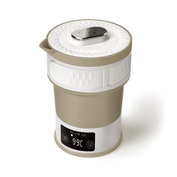 生活元素 折叠旅行水壶 便携式电热水壶0.6L烧水壶 I25-H01