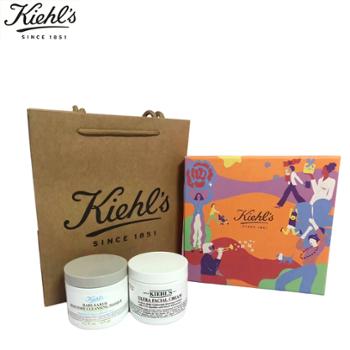 科颜氏/KIEHL’S 清洁保湿祛痘套装 白泥清洁泥膜125ml+高保湿面霜125ml