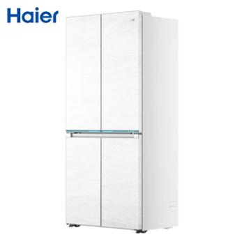 海尔/Haier 475升十字对开门冰箱零嵌入全空间保鲜EPP超净系统黑金净化母婴专属空间一级能效家用省电 BCD-475WGHTD1BGZU1