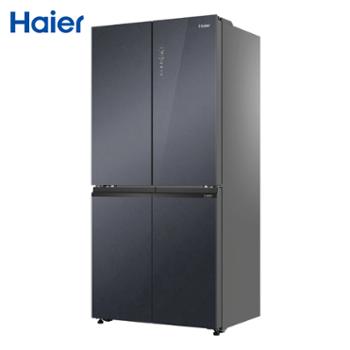 海尔/Haier 463升十字对开门冰箱零嵌入一级能效母婴三档变温黑金净化宽幅变温家用省电 BCD-463WGHTD49SRU1