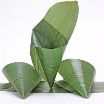 莫德里 炎陵县纯天然野生新鲜粽叶100片/袋大叶包粽子拼盘装点用（送棉绳） 100片/袋大叶