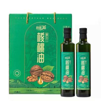 府盛源 新疆阿克陶县核桃油500ml*2瓶礼盒装 1提