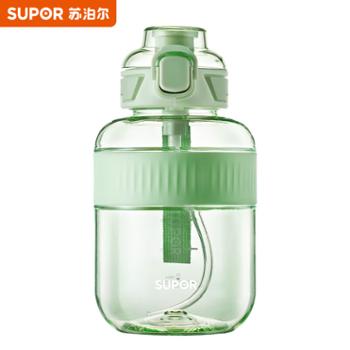 苏泊尔（SUPOR）水杯1.2L大容量便携外出随行吨吨桶耐高温塑料杯防摔运动健身水壶 KCP12LP20